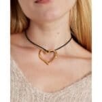 Zwarte-Touwketting-RVS-Hart-trendy-lange-zwarte-veterketting-gouden-hart-bedel-yehwang-kopen-bestellen3