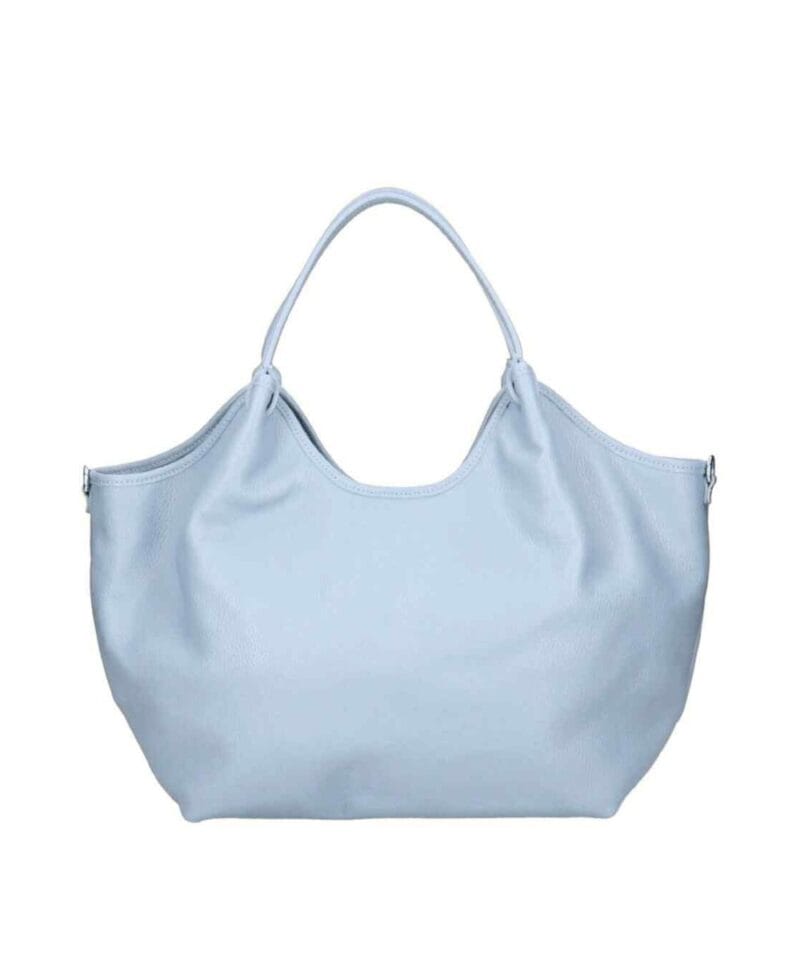 blauwe Leren Handtas tilde XL zacht leren lichtblauw blauwe handtassen italiaans leder kopen bestellen
