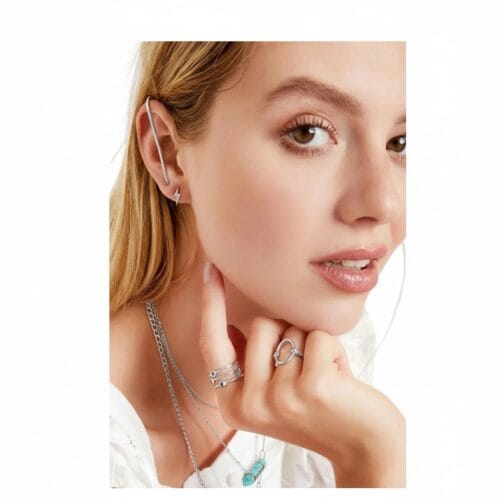 zilveren Ear Crawler Zirkonen gouden-Ear-crawler-zirkoon-stenen-goud-lange-earcrawler-oorbellen-dames-sieraden-yehwang-kopen-bestellen
