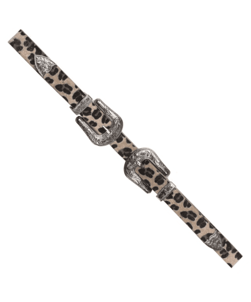 Beige Riem-Dubbele-Cowboy-Gesp-leopard lprint eren riemen-double-buckle-panter-dames-riemen-2-gespen-fashion-belts-kopen-bestellen