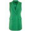 Blazer Summer groen groene lange mouwloze zonder mouwen blazer 4 knopen trendy fashion kleding blazerdress blazerjurk kopen bestellen-Photoroom
