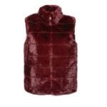 Body Warmer Faux Fur bordeaux korte zachte warme bodywarmers vegan fur rits vesten winter musthaves1
