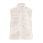 Body Warmer Faux Fur off-white wit witte korte zachte warme bodywarmers vegan fur rits vesten winter musthaves1