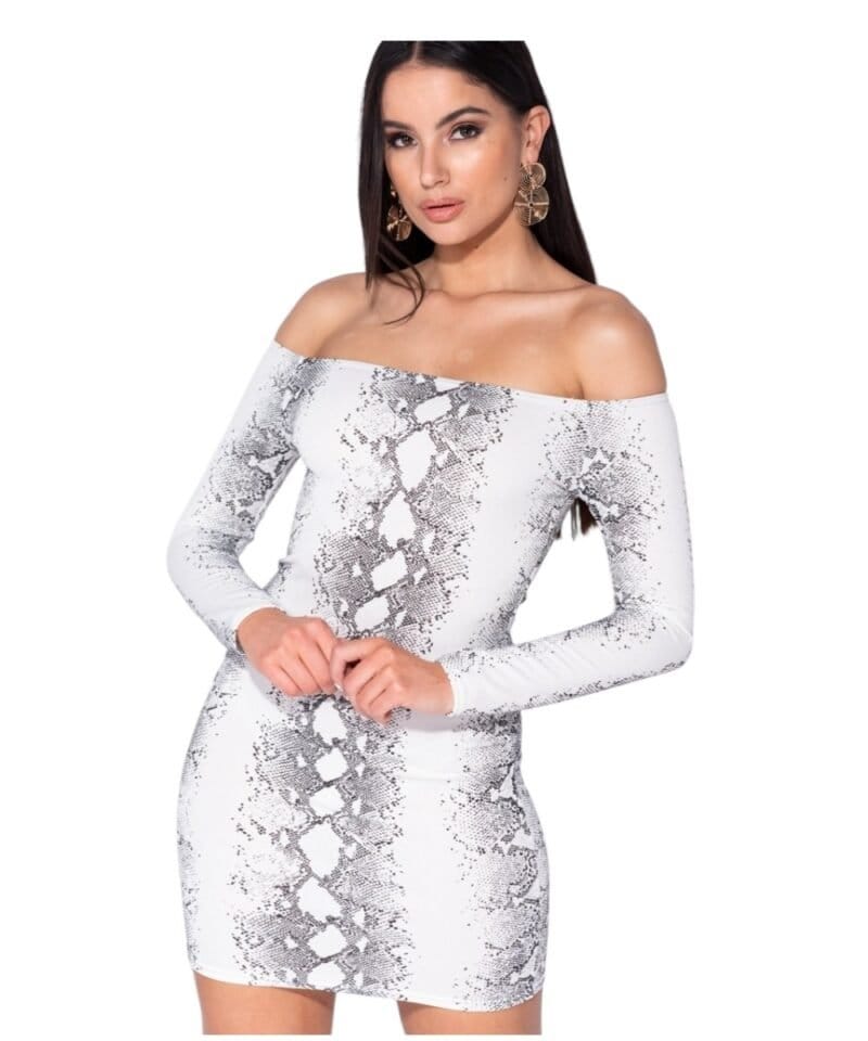 Bodycon-Jurk-Snake-wit-slangenprint-jurk-straploss-snake-print-bandeau-dames-jurken-kopen-festival-Photoroom