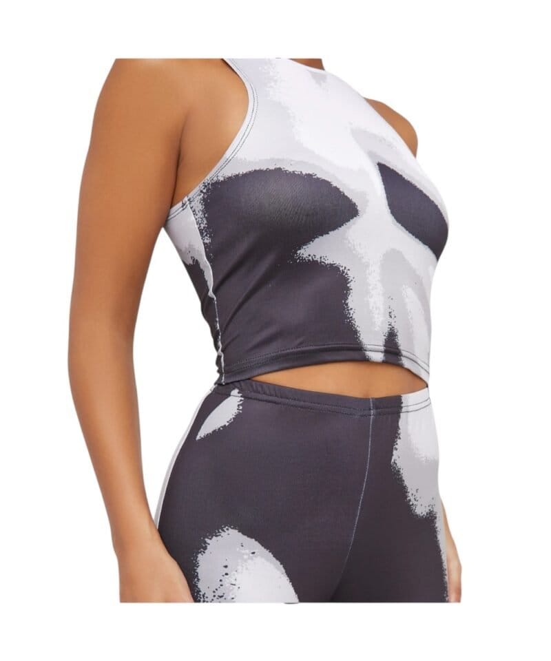 Broek & Top Merre festival kleding set lange stretch broek bijpassende top met print dames kleding trendy fashion kopen bestellen1-Photoroom