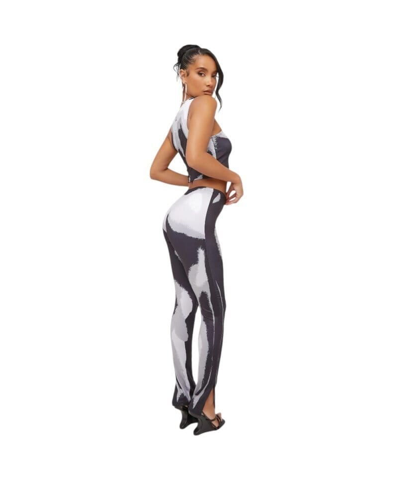 Broek & Top Merre festival kleding set lange stretch broek bijpassende top met print dames kleding trendy fashion kopen bestellen2-Photoroom