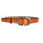 Cognac Leren Riem Gouden Sier Gesp-Gouden-Ovale-Gesp-leder-unieke-trendy-mooie-riemen-ceinturen-kopen-bestellen
