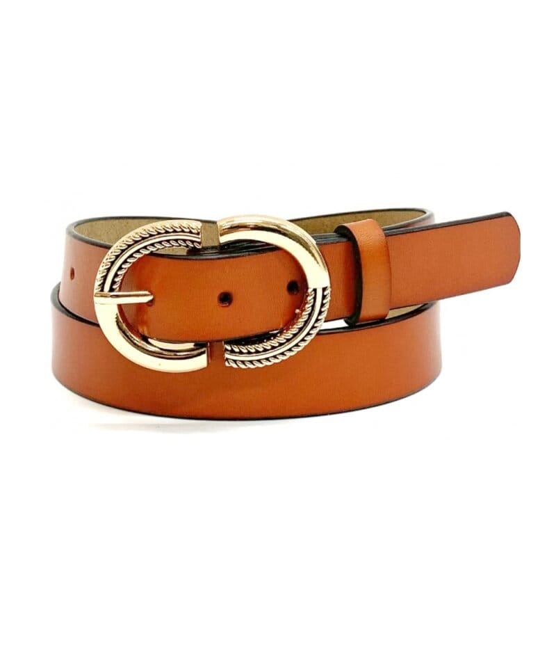 Cognac Leren Riem Gouden Sier Gesp -Gouden-Ovale-Gesp-leder-unieke-trendy-mooie-riemen-ceinturen-kopen-bestellen2
