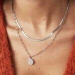 Dubbele-RVS-Ketting-Love-zilver-zilveren-twee-kettingen-met-bedel-tekst-love-trendy-sieraden-leuke-dames-stainless-steel-kopen-bestellen--model