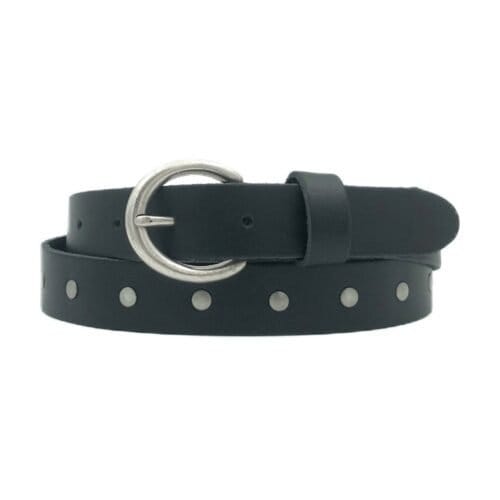 Dunne Leren Riem Zilveren Studs Zwarte-Leren-Riem-Zilveren-Studs-Zwart-leer-riemen-zilver-beslag-trendy-chique-ceinturen-kopen-bestellen-details1