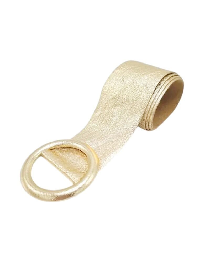 Gouden Metallic Leren Riem Round Ronde gesp Goud brede-dames-riemen-met-ronde-gesp-trendy-leer-leren-dames-riemen-kopen-bestellen details-Photoroom