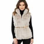 Gouden-Schakelriem-Greek-taupe-schakels-elastische-riemen-ceinturen-dames-chique-look-a-like-trendy-kopen-bestellen model