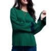 Groene-Trui-Billy-groen-groene-dames-truien-kabel-gebreid-met-wijde-mouwen-en-streep-fashion-sweaters-online-kopen-warme-truien-winter-Photoroom