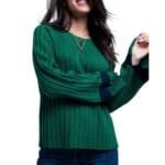 Groene-Trui-Billy-groen-groene-dames-truien-kabel-gebreid-met-wijde-mouwen-en-streep-fashion-sweaters-online-kopen-warme-truien-winter-Photoroom