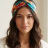 Haarband-bloemen-groen-groene-haarbanden-gekleurde-bloemenprint-gele-oranje-bloem-haarbanden-knoop-musthave-headband-dames-vrouwen-model