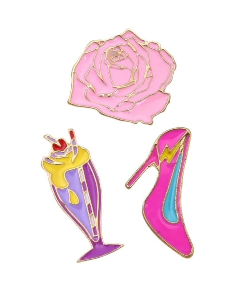 Kleding Retro Pins Pins-Stylish-hippe-hakken-roos-speldjes-lippen-broches-voor-kleding-kledingpins-kleren-versieren-Photoroom
