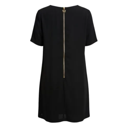 Korte-Zwarte-Jurk-Valencia-zwart-zwarte-korte-jurk-gaas-detail-voor-gouden-details-rits-kopen-online-jurken-kopen-bestellen-achter--Photoroom