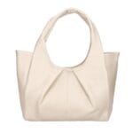 Leren Handtas Brigida beige leer handtassen schoudertassen drievaks kopen bestellen chique