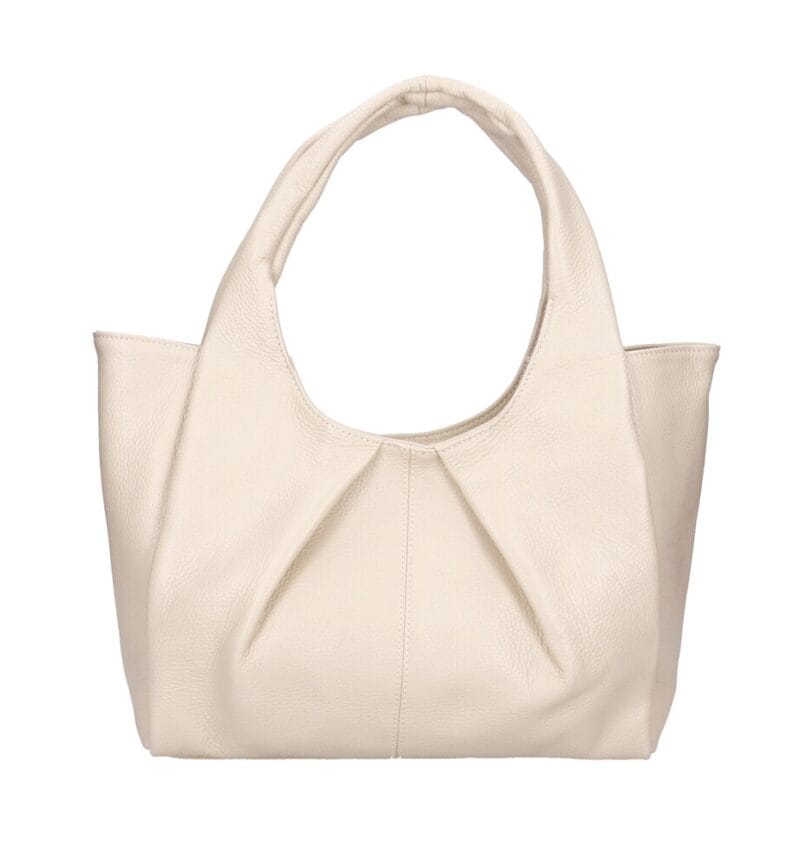 Leren Handtas Brigida beige leer handtassen schoudertassen drievaks kopen bestellen chique