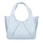 Leren Handtas Brigida licht blauw blauwe leer handtassen schoudertassen drievaks kopen bestellen chique