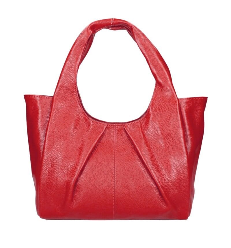 Leren Handtas Brigida rood rode leer handtassen schoudertassen drievaks kopen bestellen chique