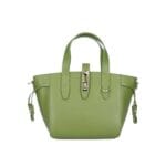 Leren Handtas Calista aloegroen groene stevige kleine trendy leer schoudertassen goud beslag chique kopen bestellen-Photoroom