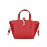 Leren Handtas Calista rood rode stevige kleine trendy leer schoudertassen goud beslag chique kopen bestellen-Photoroom