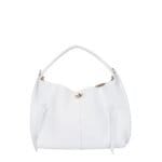 Leren Handtas Flora wit witte leer handrtassen gouden draaislot chique dames tassen kopen