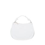 Leren Handtas Nuccia wit witte half ronde schoudertas chique trendy dames tassen leer kopen
