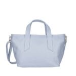 Leren Handtas Raquel licht blauw baby blauwe trendy zacht leren damses handtassen lang hengsel italiaans leder chique kopen