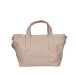 Leren Handtas Raquel taupe trendy zacht leren damses handtassen lang hengsel italiaans leder chique kopen