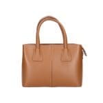 Leren Handtas Sydney cognac stevige leer handtassen schoudertassen dames kopen bestellen