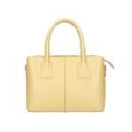 Leren Handtas Sydney kanariegeel gele stevige leer handtassen schoudertassen dames kopen bestellen