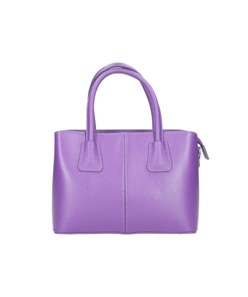 Leren Handtas Sydney paars paarse lila stevige leer handtassen schoudertassen dames kopen bestellen