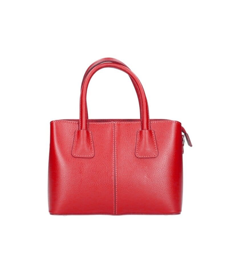 Leren Handtas Sydney rood rode stevige leer handtassen schoudertassen dames kopen bestellen