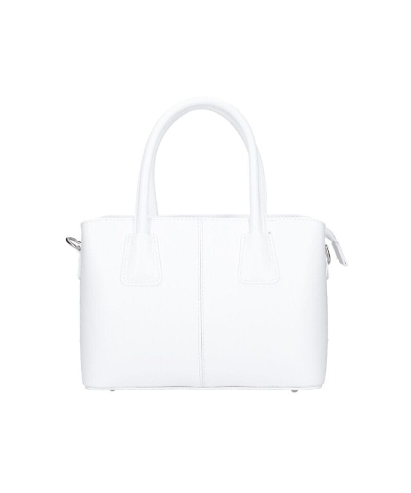 Leren Handtas Sydney wit witte stevige leer handtassen schoudertassen dames kopen bestellen