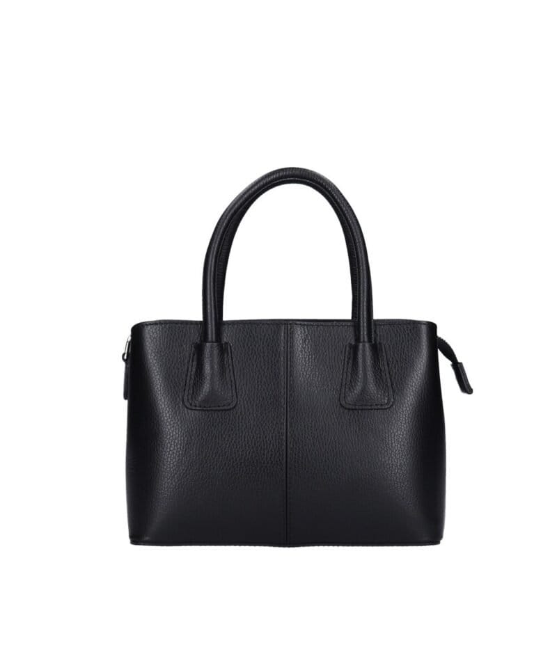 Leren Handtas Sydney zwart zwarte stevige leer handtassen schoudertassen dames kopen bestellen