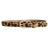 Leren Leopard Riem zilveren Gesp leer dierenhuid panter leopard print riemen grote gouden gesp chique uniek smal kopen bestellen