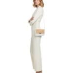 Leren Schoudertas Giada wit witte rieten details leer schoudertassen chqiue goud draaisluiting uniek kopen bestellen model