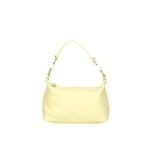 Leren Schoudertas Mary citroengeel gele zacht leren schoudertassen kort en lang hengsel zilver beslag kopen bestellen
