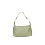 Leren Schoudertas Mary matchagroen zacht leren schoudertassen kort en lang hengsel zilver beslag kopen bestellen