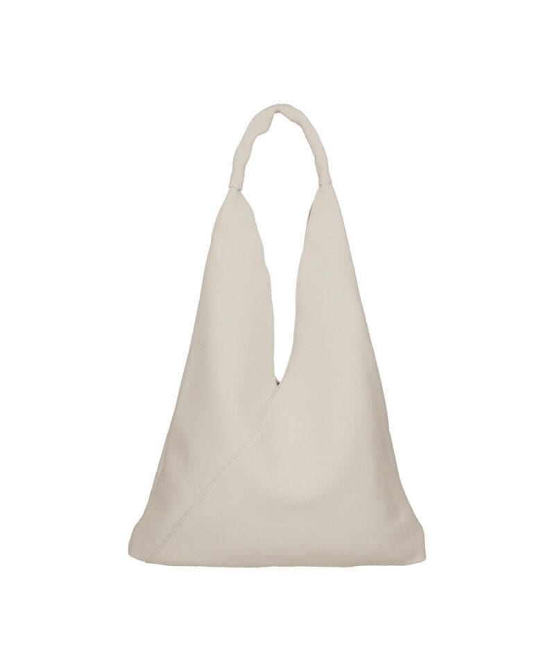 Leren Schoudertas Renee beige zacht leer extra etui ruime dames shoppers kopen bestellen