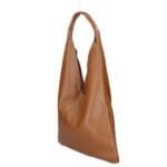 Leren Schoudertas Renee cognac zacht leer extra etui ruime dames shoppers kopen bestellen zij