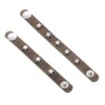 Leren-Sjaal-Riempje-Stars-groen-groene-setje-handige-kleine-gespjes-voor-sjaaltjes-omslagdoeken-accessoires-kopen-