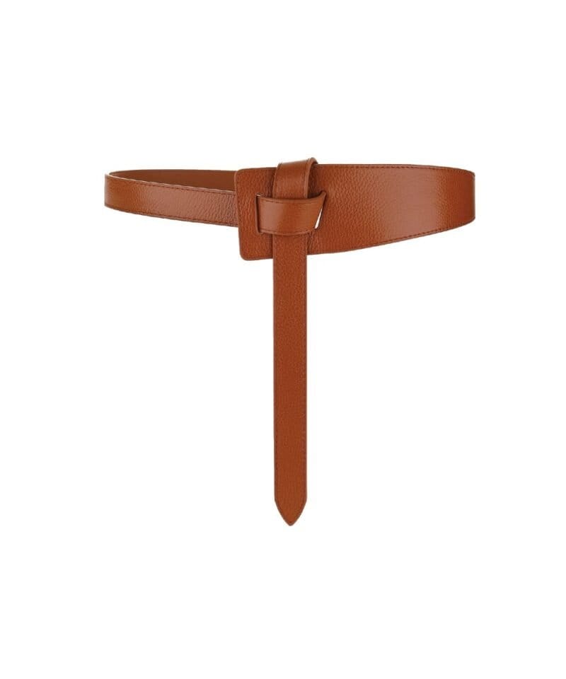 Leren Taille Riem Chique Leren-Taille-Riem-Cognac-trendy-Asymmetrische -dames-riemen-ceinturen-italiaans-leer-kopen-bestellen-2