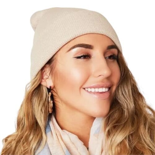 Muts Beanie Simple taupe mutsen beanies winter accessoires kopen bestellen velle kleuren yehwang details-Photoroom