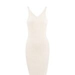 Off White Jurk knitted trend dames jurken yehwang kleding kopen -Photoroom