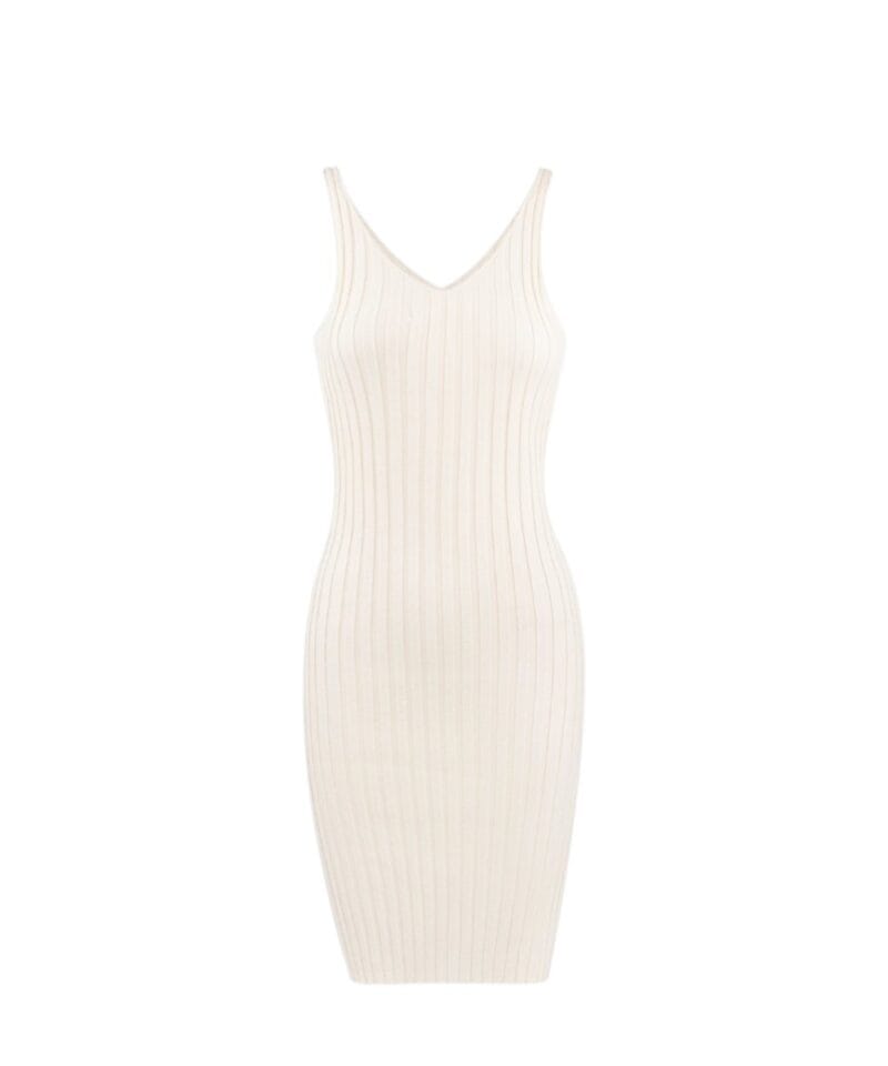 Off White Jurk knitted trend dames jurken yehwang kleding kopen -Photoroom