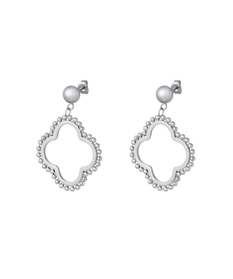Oorbellen-Lucky-Clover-zilver-zilveren-klaver-oorbel-trendy-sieraden-yehwang-rvs-kopen-bestellen-Photoroom