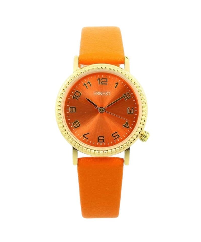 Oranje-Ernst-Horloge-Dore-orange-goud-beslag-dames-horloges-trendy-kopen-bestellen--Photoroom